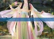 Vibrant Guzheng Performance:A Girls Hanfu Traditional Dress at the Forefront