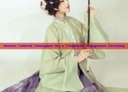 Ancient Tailored Cheongsam for a Traditional Engagement Ceremony