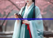 The Story of a Girl in Hanfu with Her Traditional Fan
