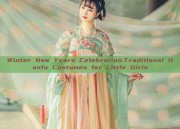 Winter New Years Celebration:Traditional Hanfu Costumes for Little Girls