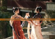 Exploring the Revival of Hanfu Fashion with Post-Press Silk Flower Embroidery