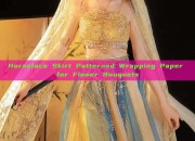 Horseface Skirt Patterned Wrapping Paper for Flower Bouquets