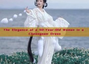 The Elegance of a 40-Year-Old Woman in a Cheongsam Dress