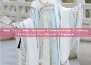 Red Tang Suit Womens Chinese-Style Clothing:Embracing Traditional Elegance