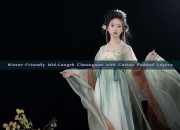 Winter-Friendly Mid-Length Cheongsam with Cotton Padded Layers