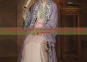 The Enchanting Charm of a Patchwork Blossom Cheongsam Woman