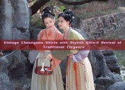 Vintage Cheongsam Skirts with Stylish Slits:A Revival of Traditional Elegance
