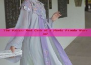 The Valiant Red Oath of a Hanfu Female Warrior