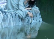 The Enchanting Green Hanfu Shoes of a Graceful Woman