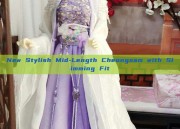 New Stylish Mid-Length Cheongsam with Slimming Fit