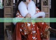 The Splendor of Traditional Chinese Wedding Fans in Hanfu Fashion