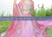 Childrens Traditional Chinese Hanfu Summerwear for 10-Year-Old Kids