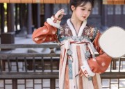 Winter Childrens Chinese-Style Hanfu Girl Tang Costumes:Embracing Traditional Elegance