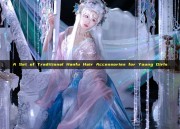 A Set of Traditional Hanfu Hair Accessories for Young Girls