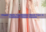 Elegant Hanfu Fans:Womens Round Fans in Traditional Chinese Costume