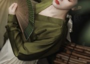 Traditional Charm:A Womans Tang-Style Dress