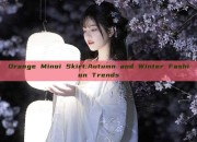 Orange Minoi Skirt:Autumn and Winter Fashion Trends