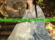 Stylish Summer Qipao for 7-Year-Old Girls