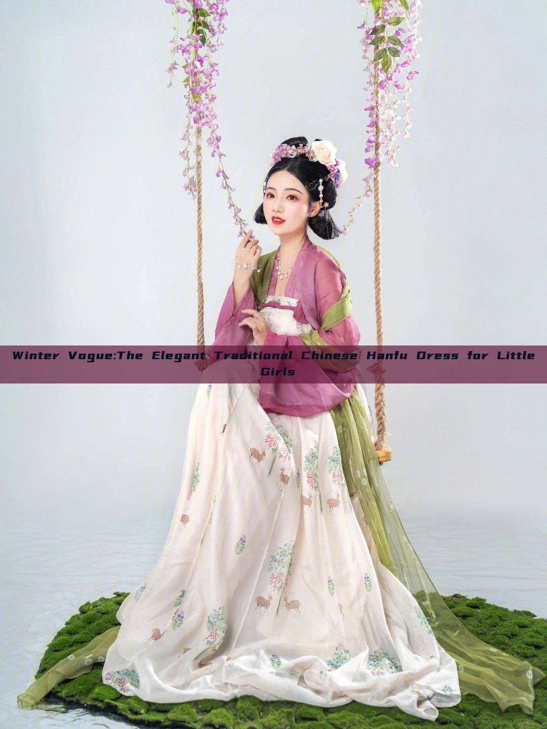 Winter Vogue:The Elegant Traditional Chinese Hanfu Dress for Little Girls