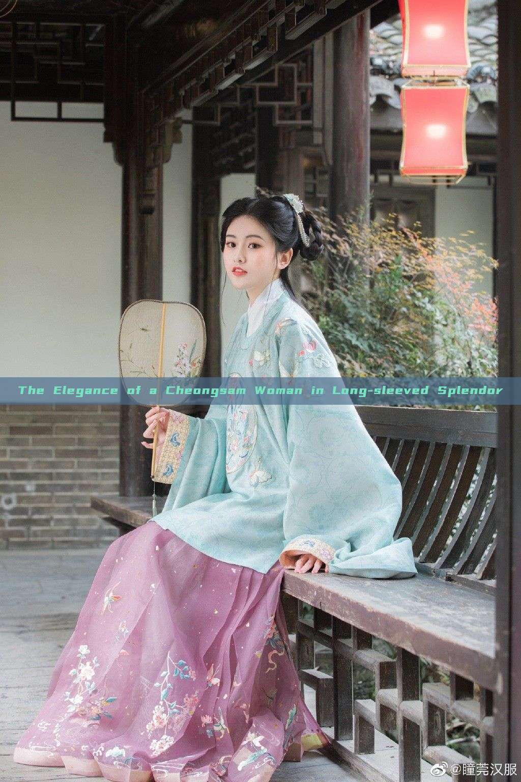 The Elegance of a Cheongsam Woman in Long-sleeved Splendor