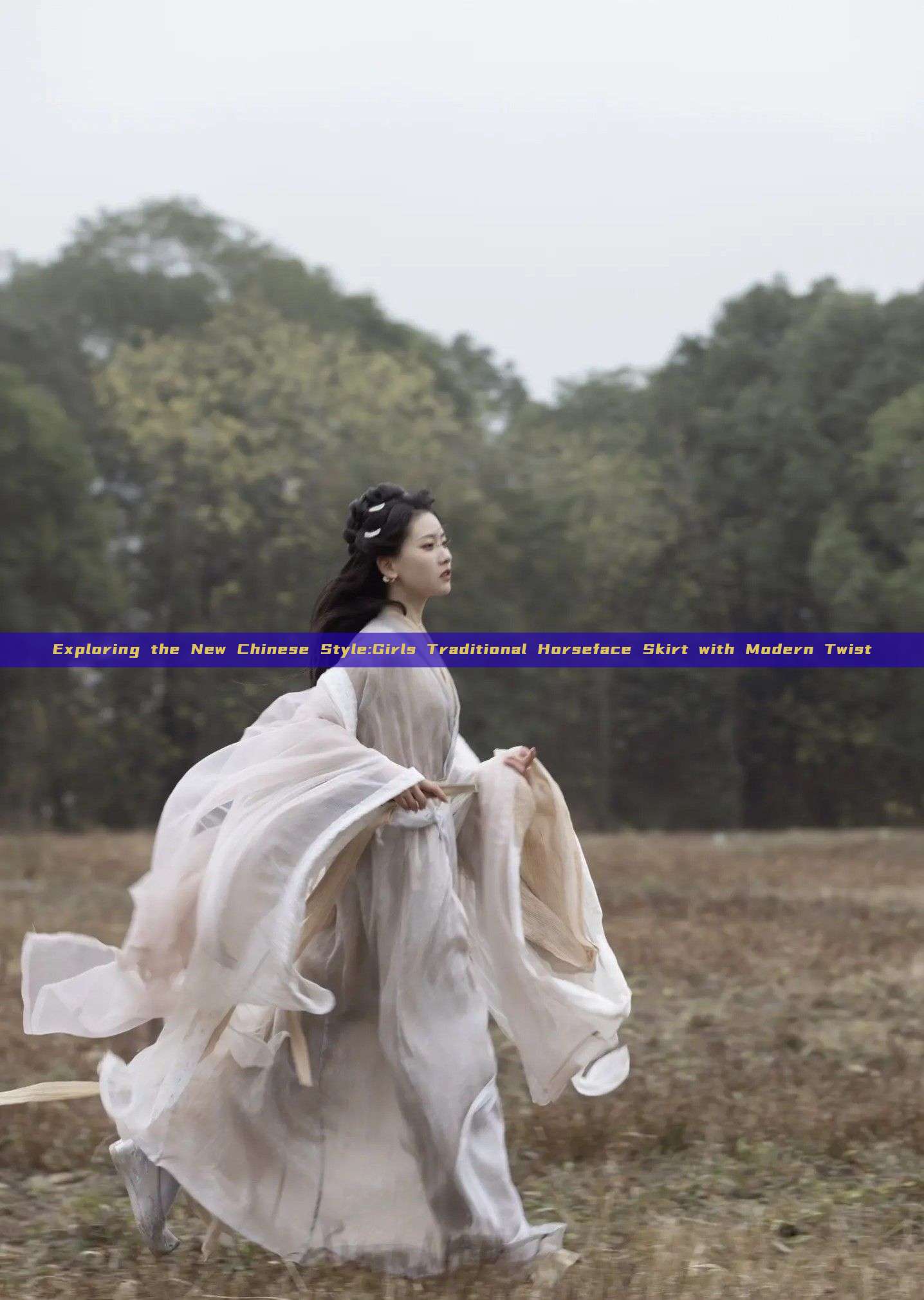 Exploring the New Chinese Style:Girls Traditional Horseface Skirt with Modern Twist