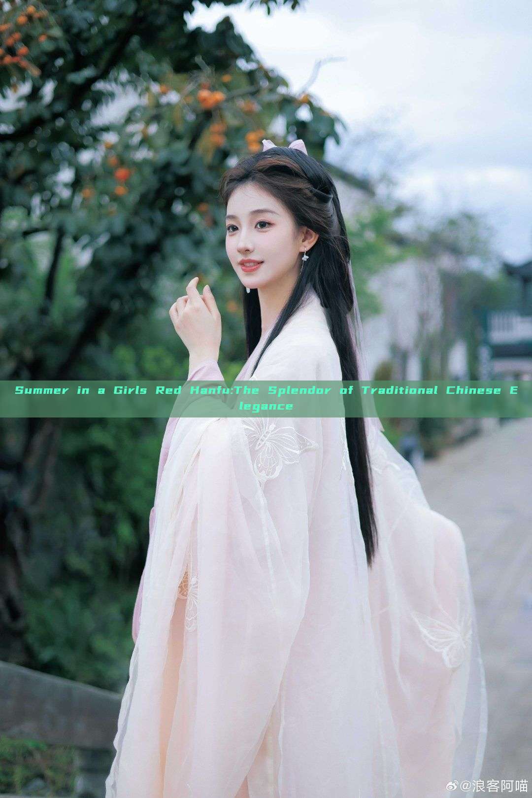 Summer in a Girls Red Hanfu:The Splendor of Traditional Chinese Elegance Summer in a Girls Red Hanfu:The Splendor of Traditional Chinese Elegance
