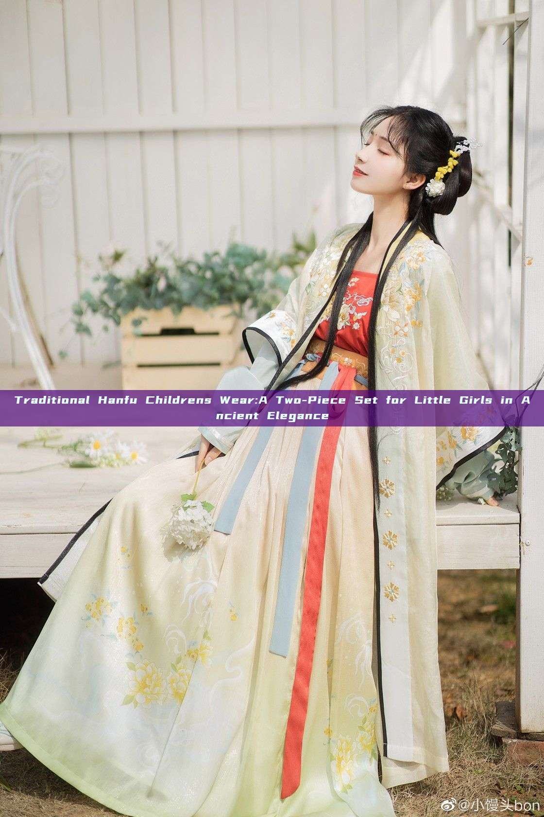 Traditional Hanfu Childrens Wear:A Two-Piece Set for Little Girls in Ancient Elegance Traditional Hanfu Childrens Wear:A Two-Piece Set for Little Girls in Ancient Elegance