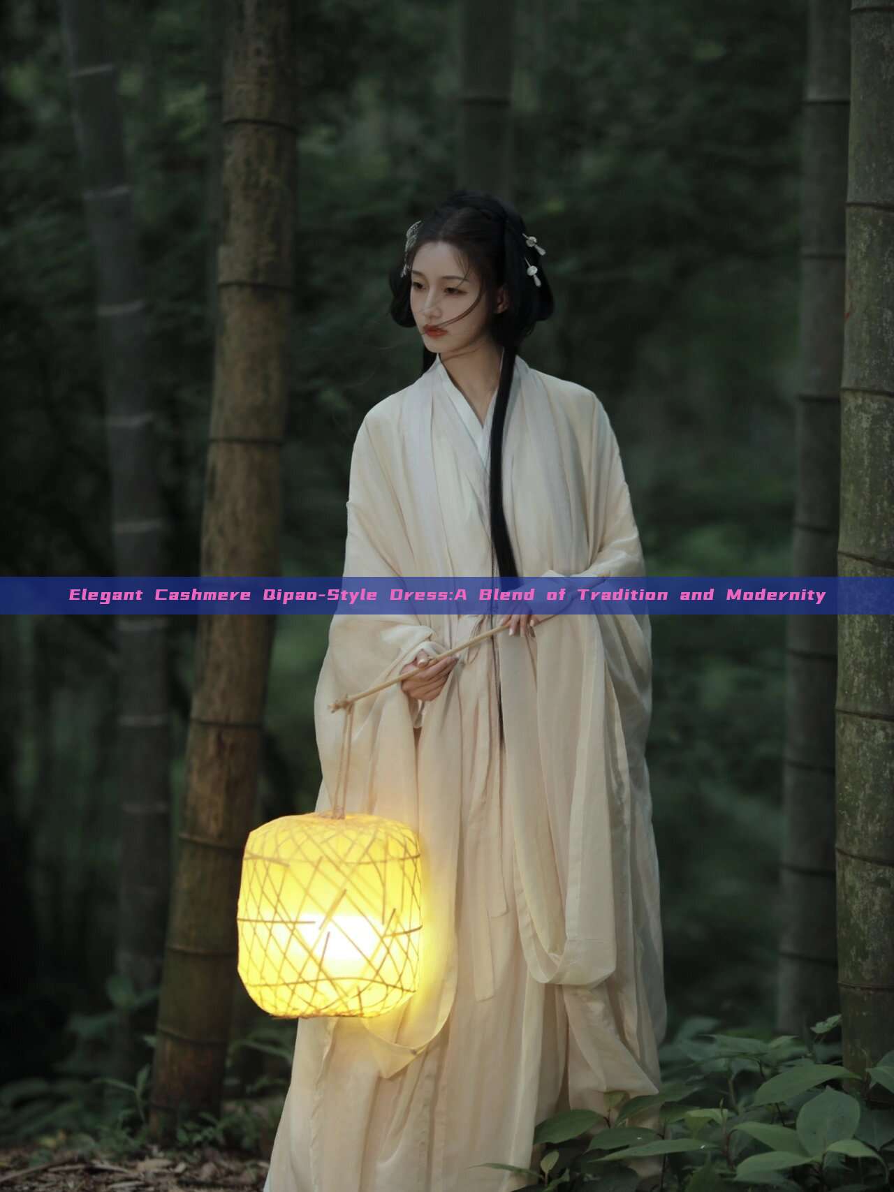 Elegant Cashmere Qipao-Style Dress:A Blend of Tradition and Modernity
