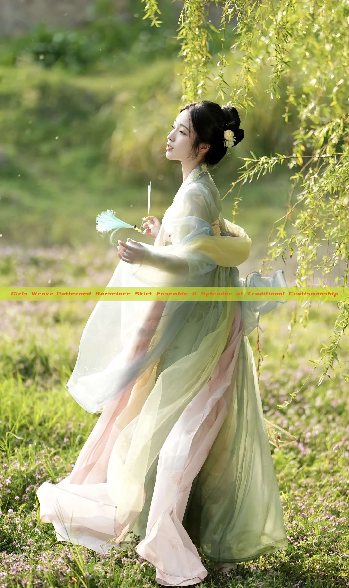 Girls Weave-Patterned Horseface Skirt Ensemble A Splendor of Traditional Craftsmanship Girls Weave-Patterned Horseface Skirt Ensemble A Splendor of Traditional Craftsmanship