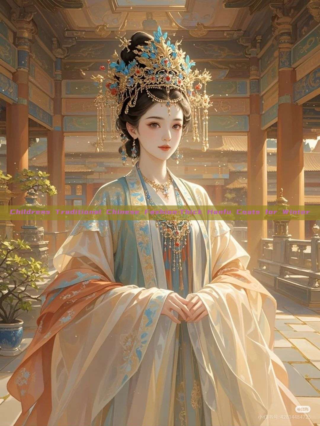 Childrens Traditional Chinese Fashion:Thick Hanfu Coats for Winter