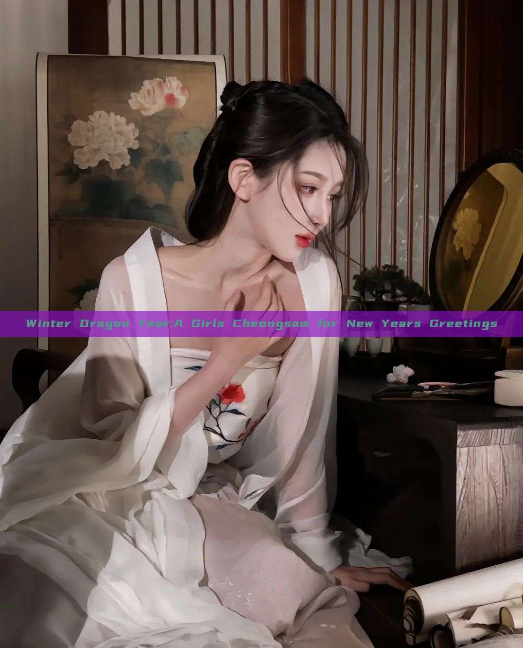 Winter Dragon Year:A Girls Cheongsam for New Years Greetings