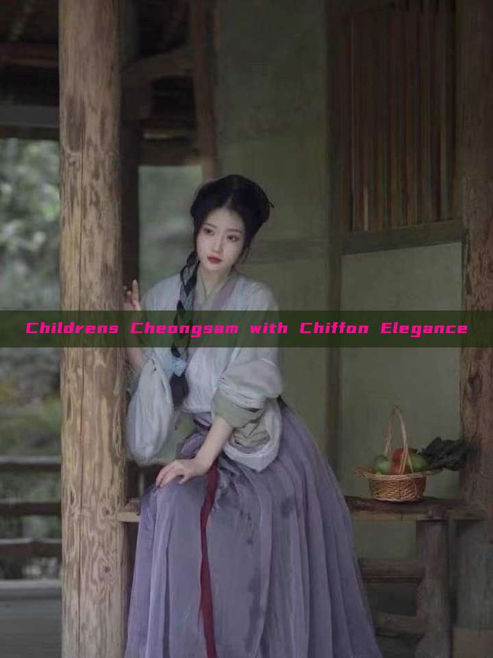 Childrens Cheongsam with Chiffon Elegance Childrens Cheongsam with Chiffon Elegance