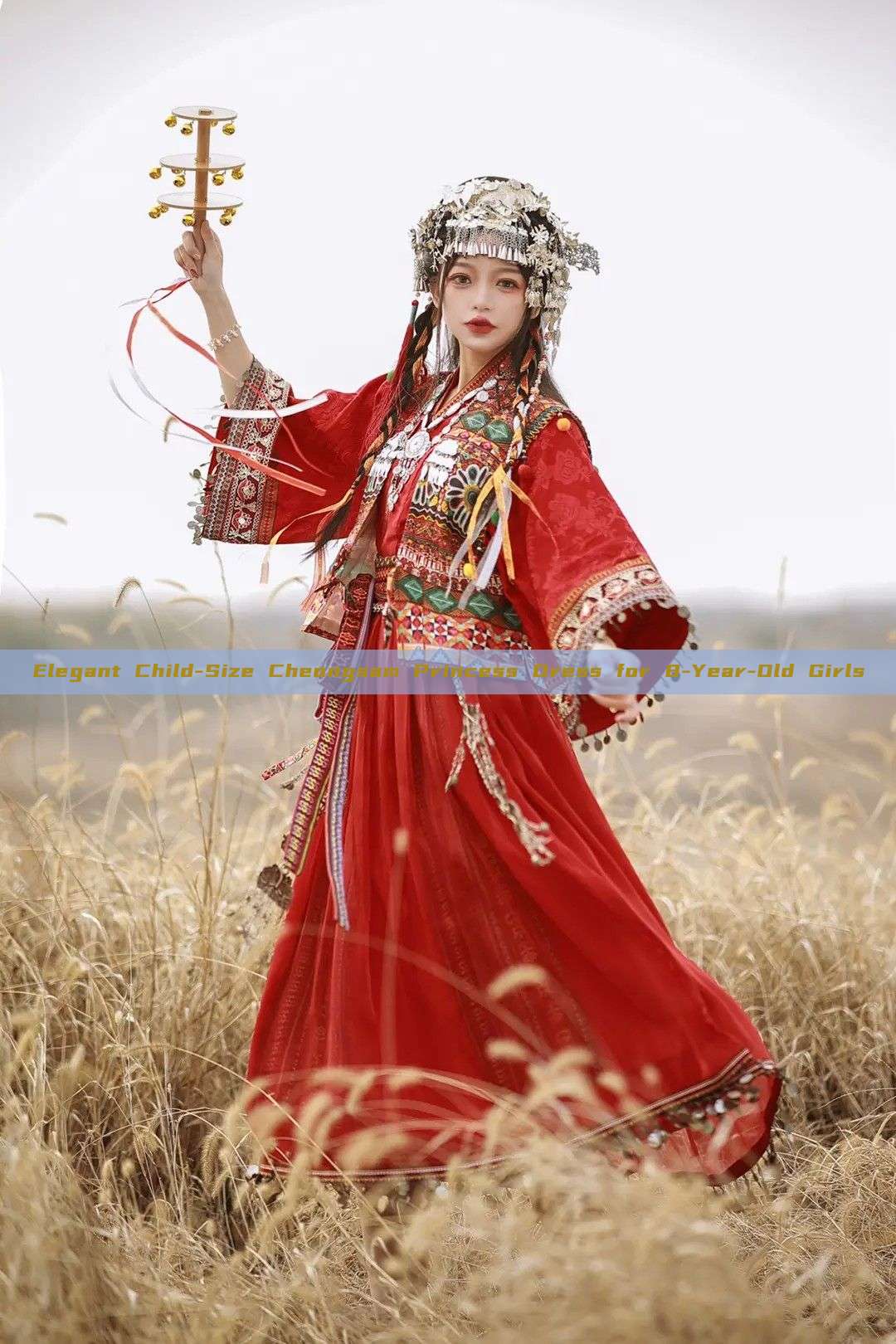 Elegant Child-Size Cheongsam Princess Dress for 8-Year-Old Girls Elegant Child-Size Cheongsam Princess Dress for 8-Year-Old Girls