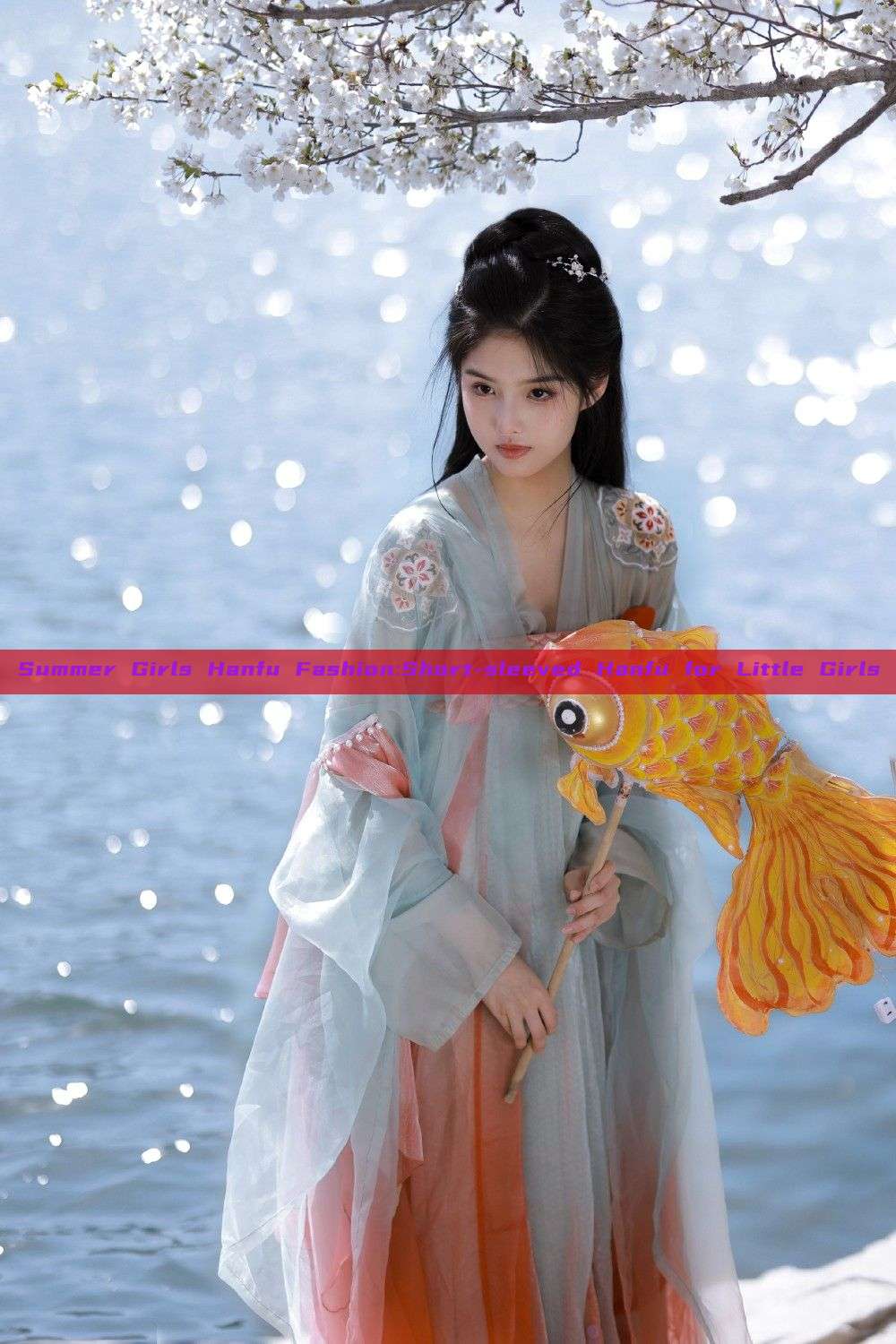Summer Girls Hanfu Fashion:Short-sleeved Hanfu for Little Girls Summer Girls Hanfu Fashion:Short-sleeved Hanfu for Little Girls