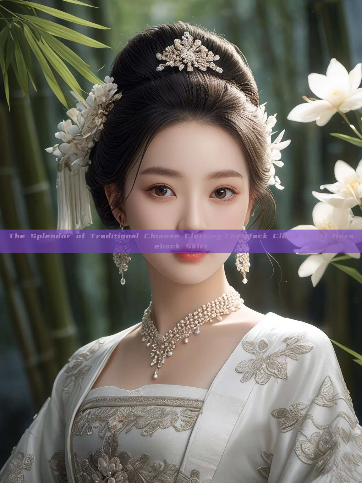 The Splendor of Traditional Chinese Clothing:The Back Cloud Pearl Horseback Skirt The Splendor of Traditional Chinese Clothing:The Back Cloud Pearl Horseback Skirt