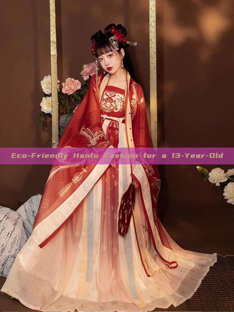 Eco-Friendly Hanfu Fashion for a 13-Year-Old