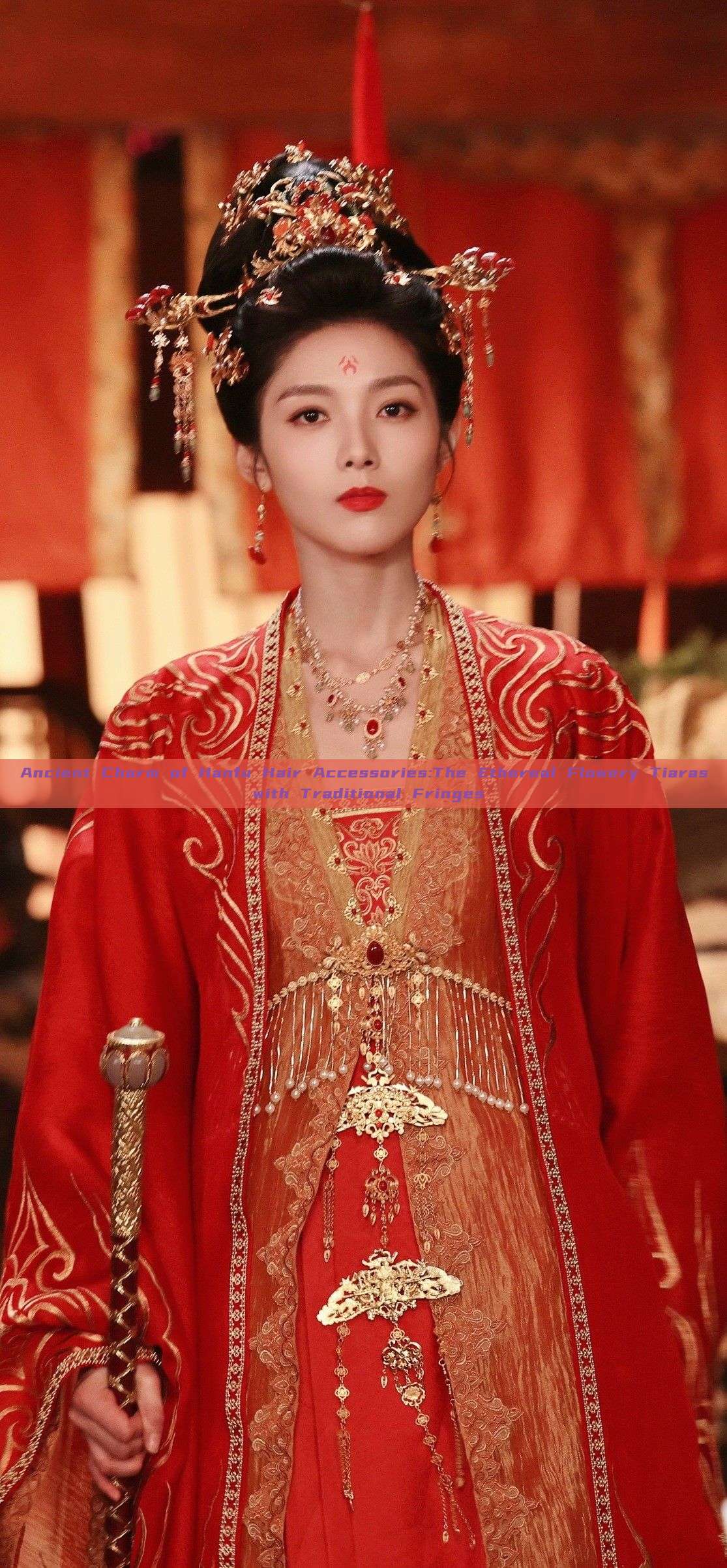 Ancient Charm of Hanfu Hair Accessories:The Ethereal Flowery Tiaras with Traditional Fringes Ancient Charm of Hanfu Hair Accessories:The Ethereal Flowery Tiaras with Traditional Fringes