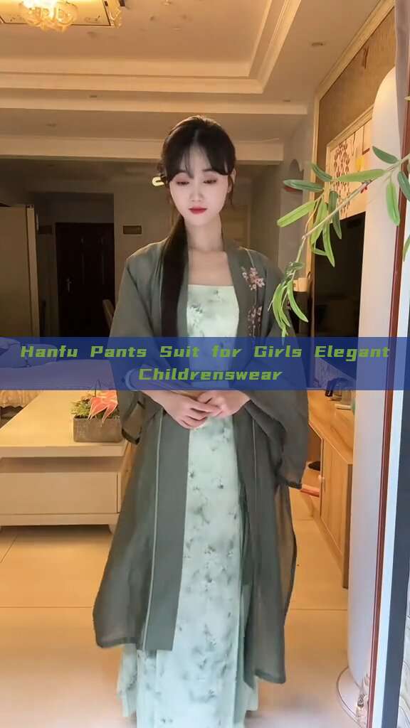 Hanfu Pants Suit for Girls Elegant Childrenswear Hanfu Pants Suit for Girls Elegant Childrenswear
