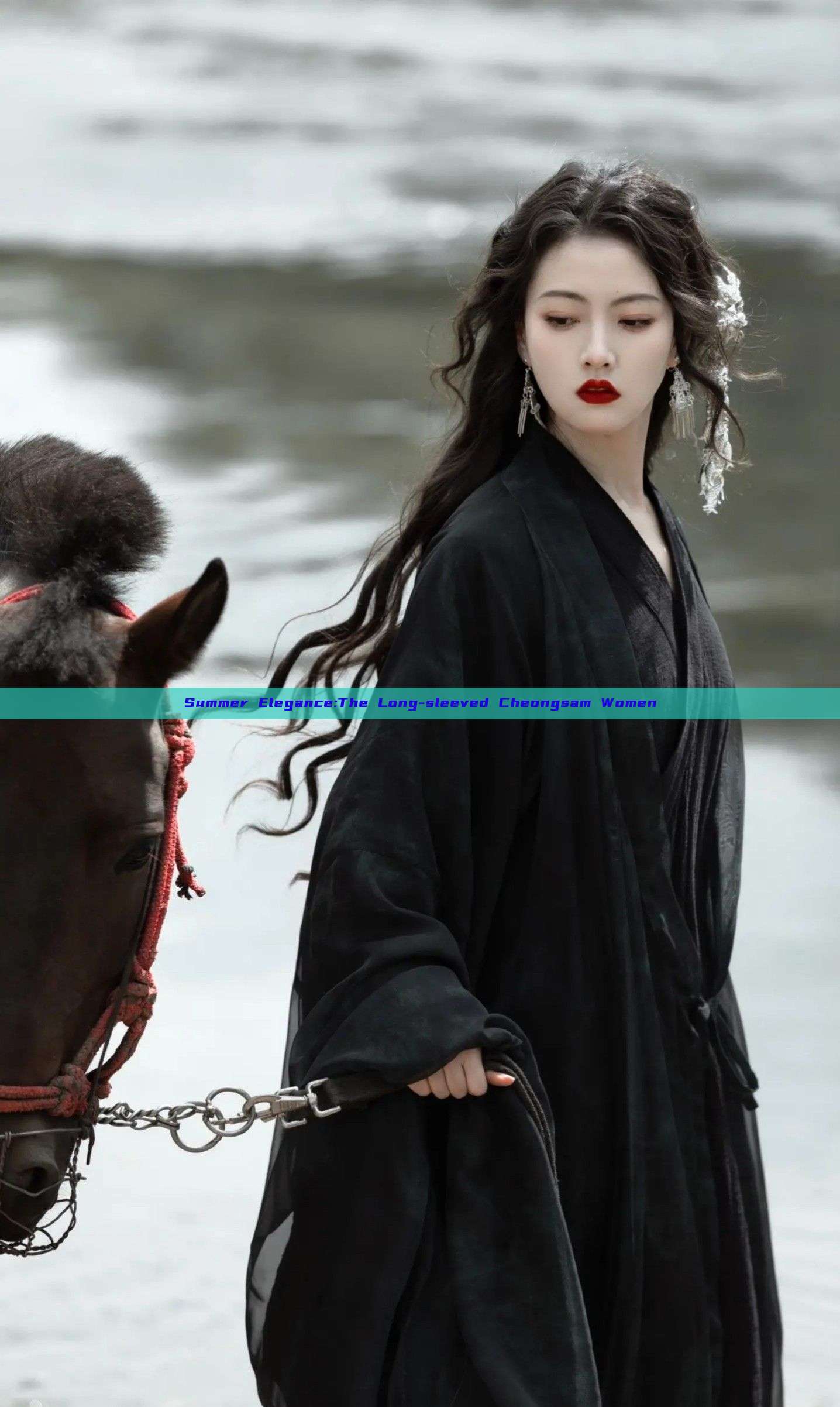 Summer Elegance:The Long-sleeved Cheongsam Women Summer Elegance:The Long-sleeved Cheongsam Women