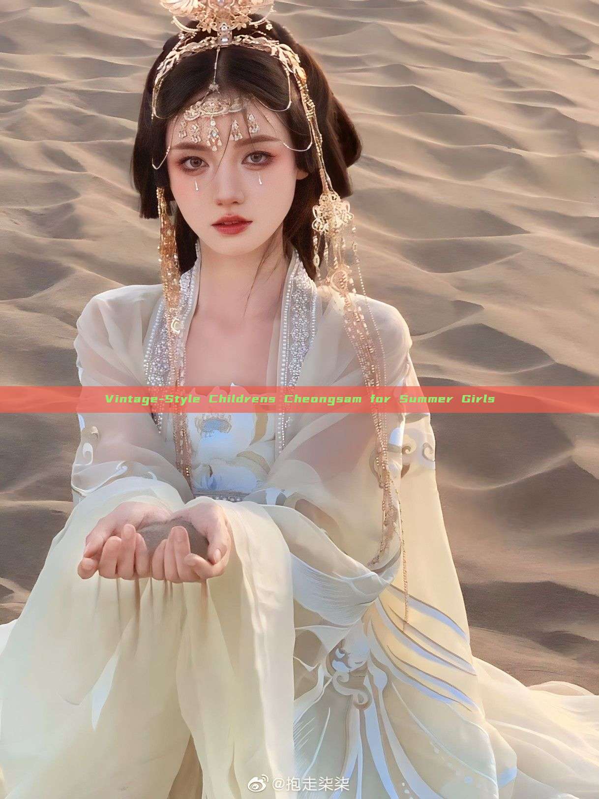 Vintage-Style Childrens Cheongsam for Summer Girls Vintage-Style Childrens Cheongsam for Summer Girls