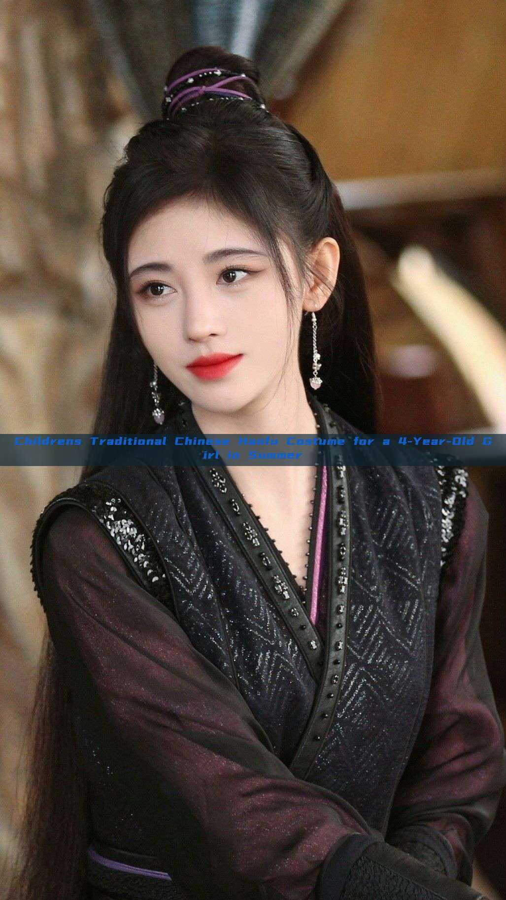 Childrens Traditional Chinese Hanfu Costume for a 4-Year-Old Girl in Summer