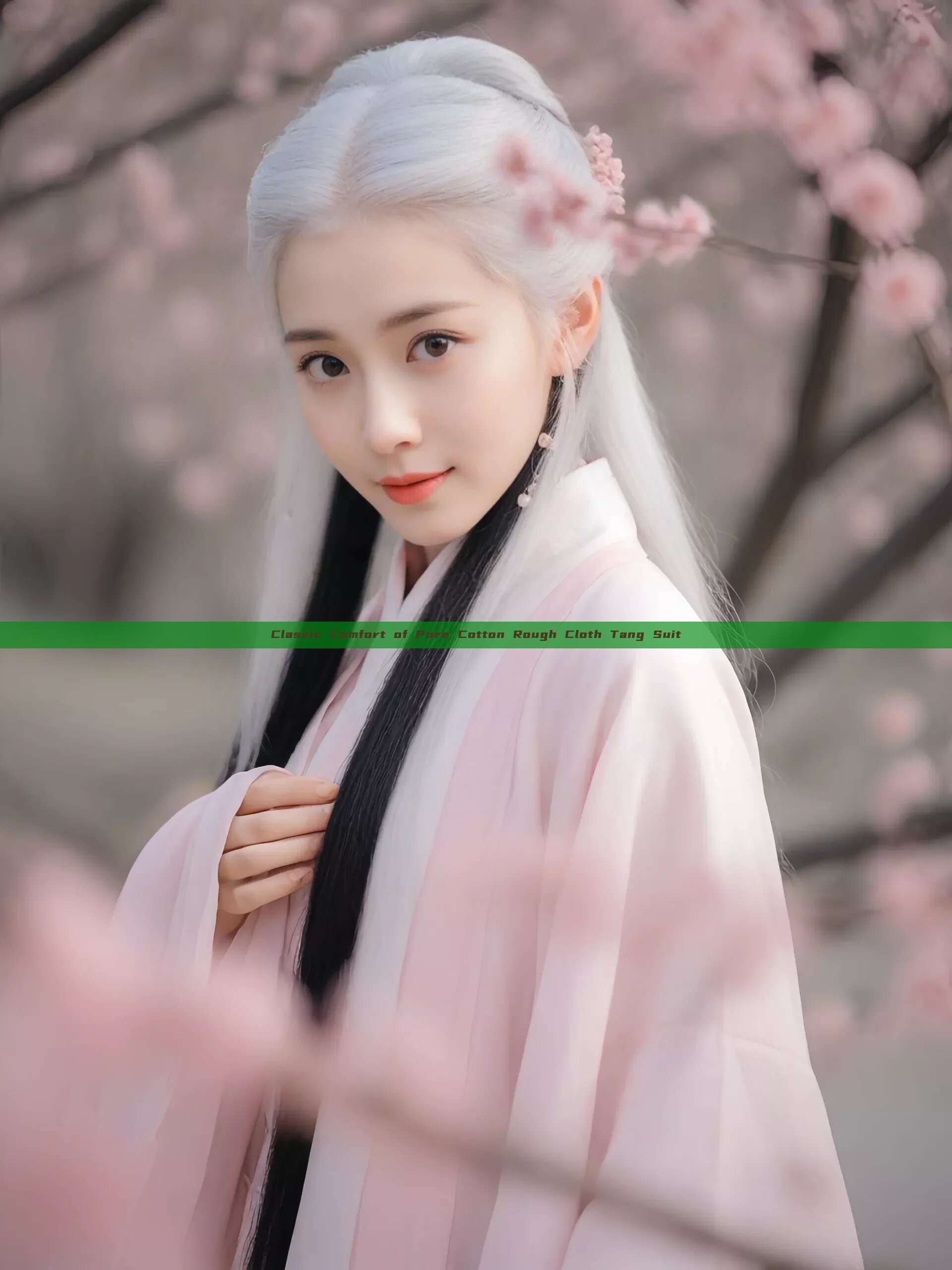 Classic Comfort of Pure Cotton Rough Cloth Tang Suit