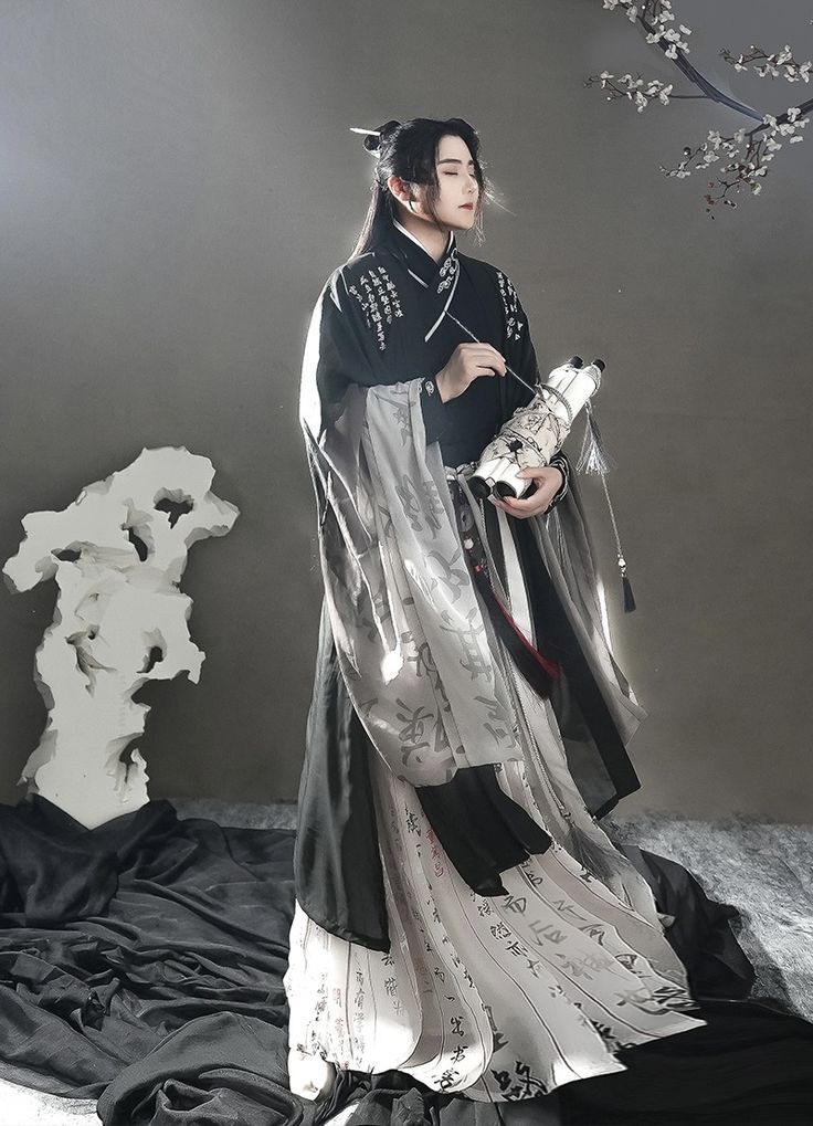 The Enchantment of Black Cheongsam and Butterflies The Enchantment of Black Cheongsam and Butterflies