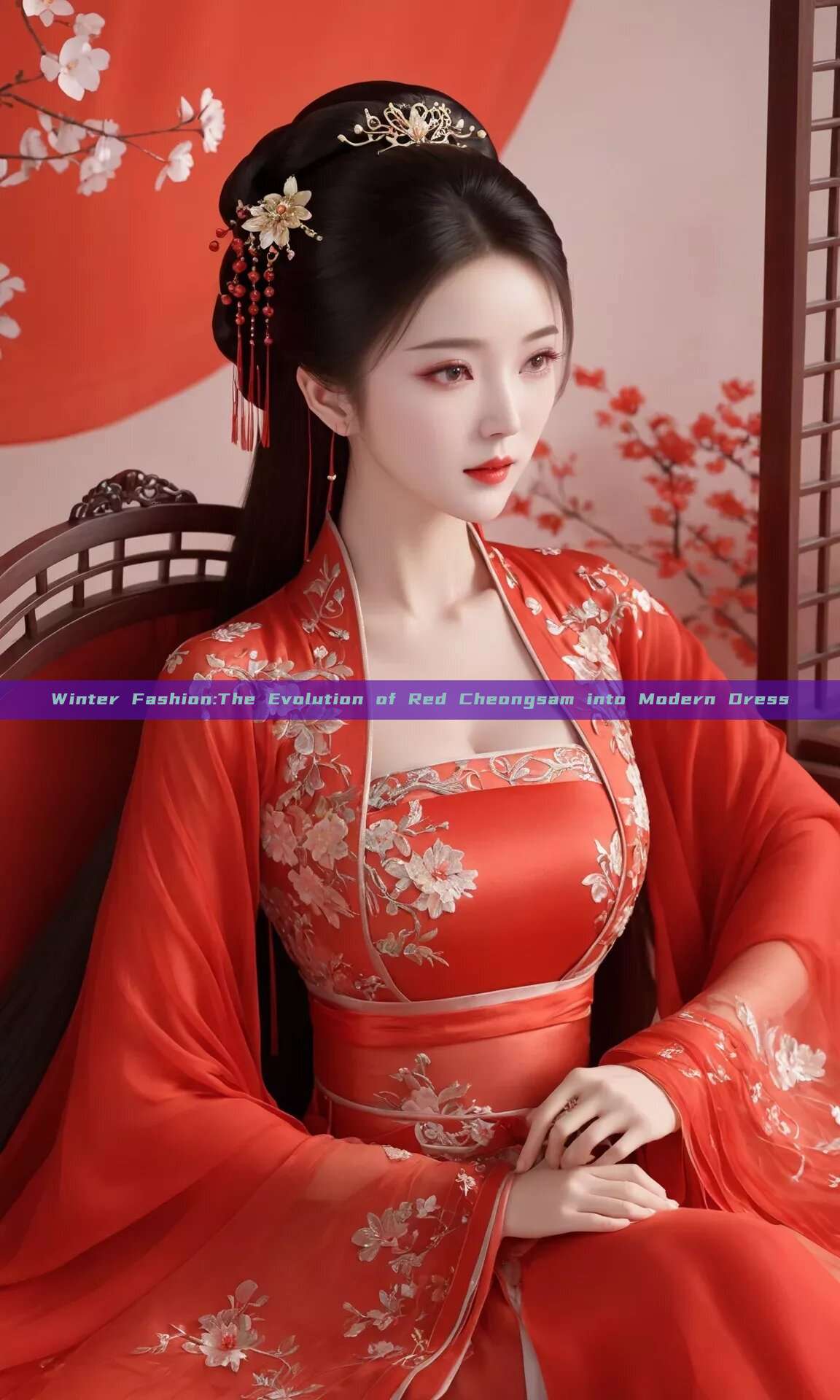 Winter Fashion:The Evolution of Red Cheongsam into Modern Dress
