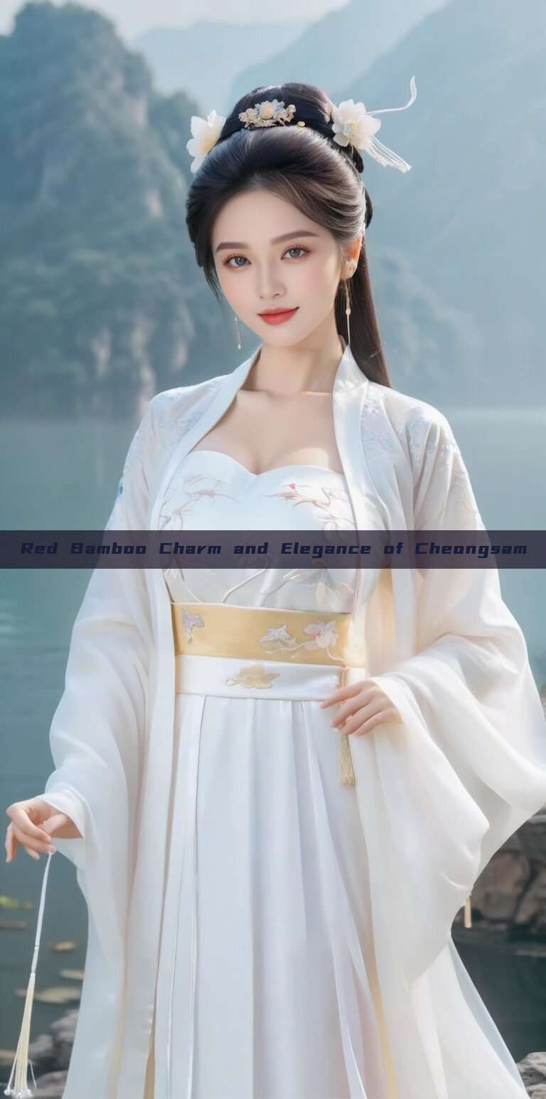Red Bamboo Charm and Elegance of Cheongsam
