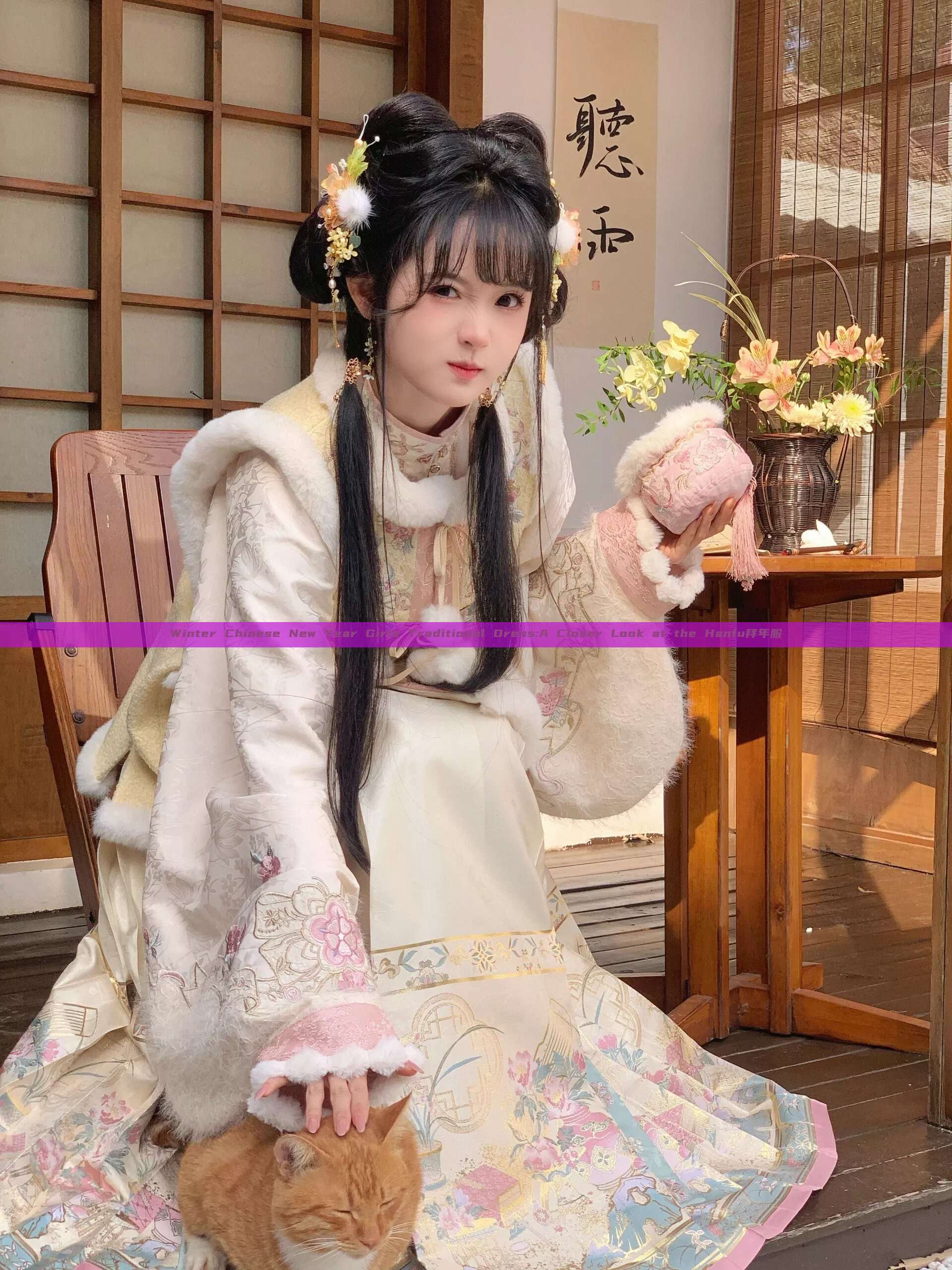 Winter Chinese New Year Girls Traditional Dress:A Closer Look at the Hanfu拜年服 Winter Chinese New Year Girls Traditional Dress:A Closer Look at the Hanfu拜年服