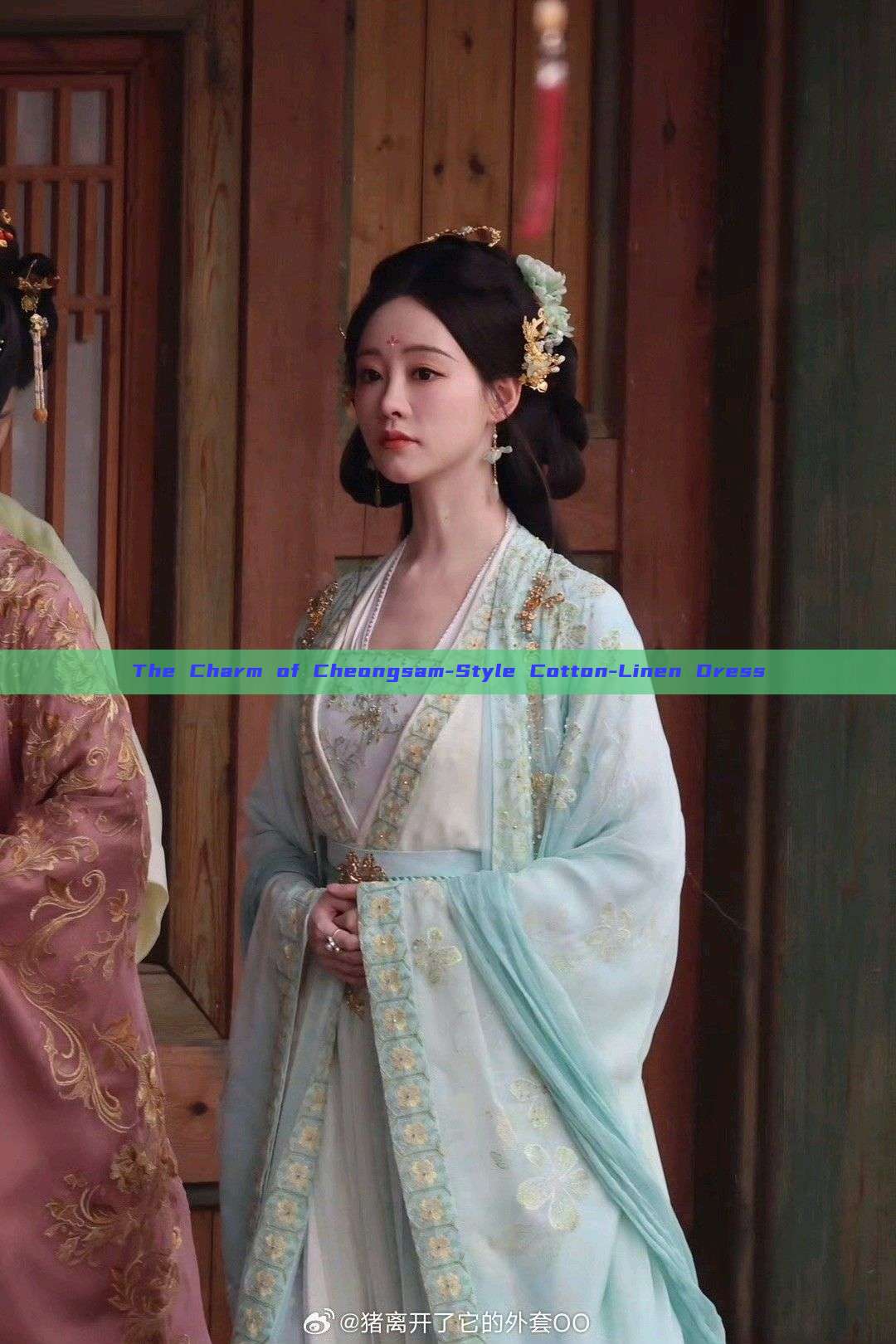The Charm of Cheongsam-Style Cotton-Linen Dress The Charm of Cheongsam-Style Cotton-Linen Dress