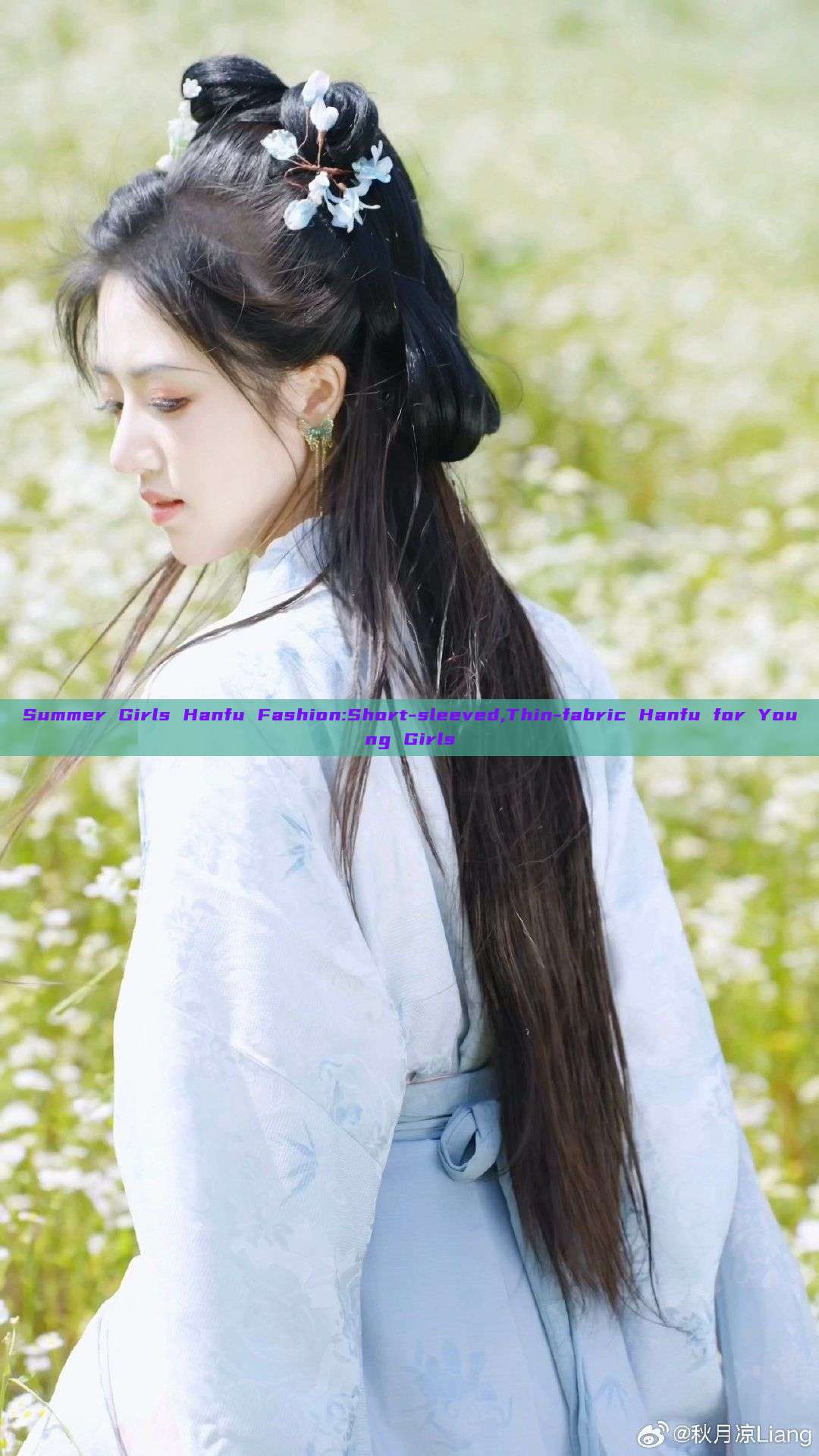 Summer Girls Hanfu Fashion:Short-sleeved,Thin-fabric Hanfu for Young Girls