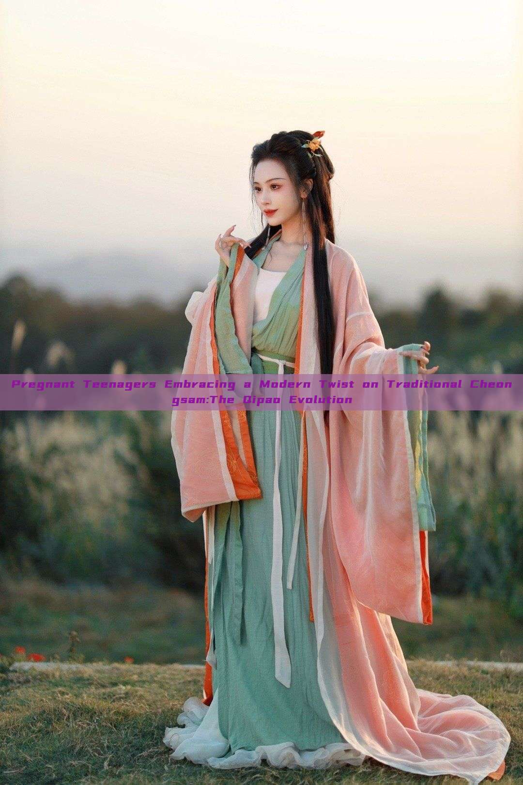 Pregnant Teenagers Embracing a Modern Twist on Traditional Cheongsam:The Qipao Evolution Pregnant Teenagers Embracing a Modern Twist on Traditional Cheongsam:The Qipao Evolution