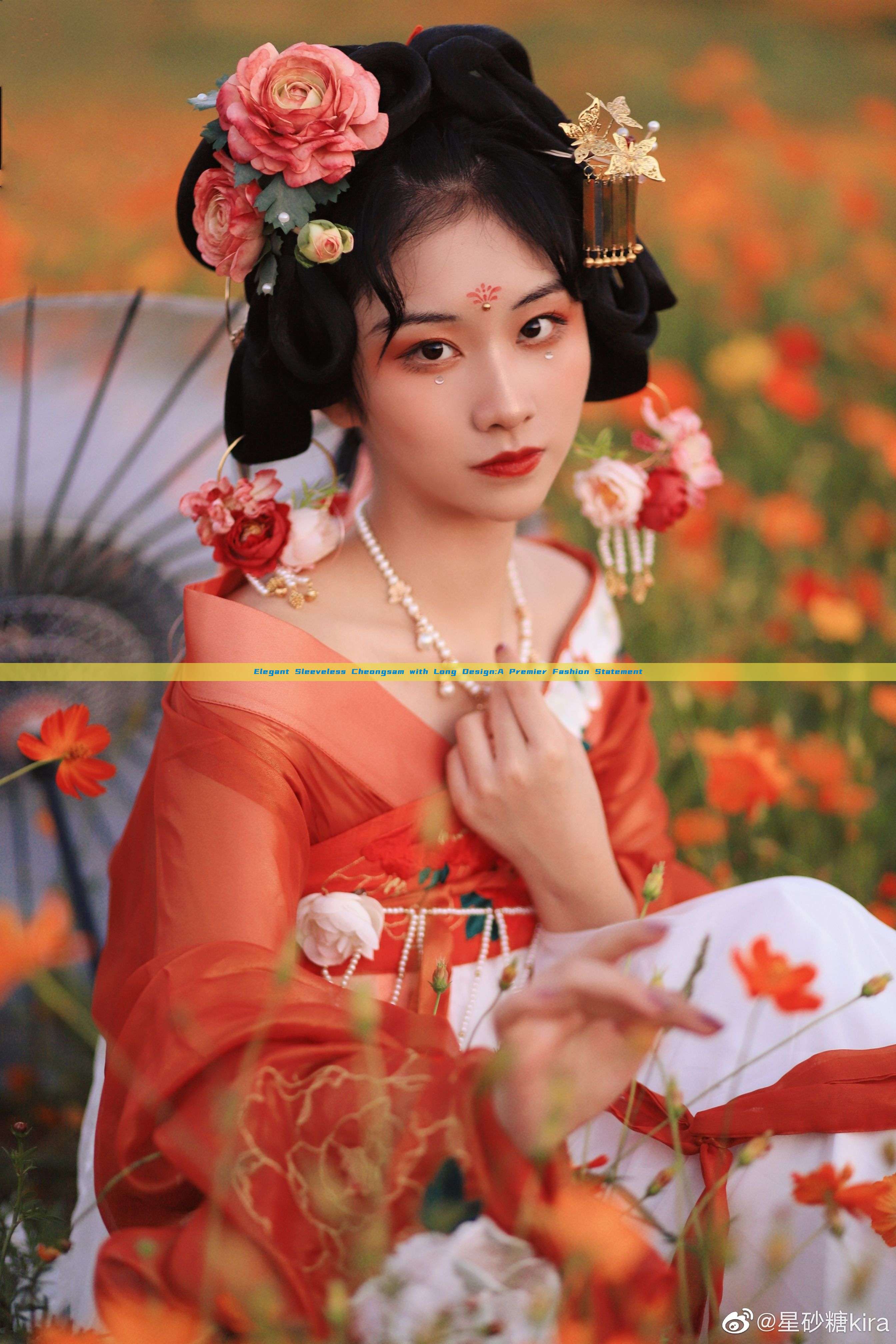 Elegant Sleeveless Cheongsam with Long Design:A Premier Fashion Statement Elegant Sleeveless Cheongsam with Long Design:A Premier Fashion Statement